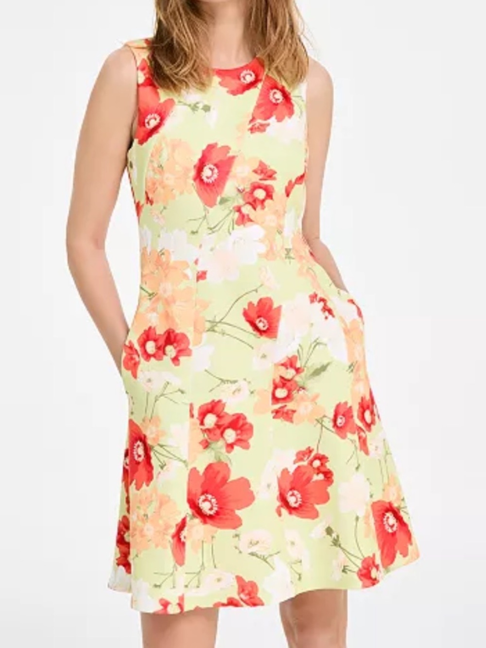 Vince Camuto
Women's Printed Scuba Fit & Flare Dress